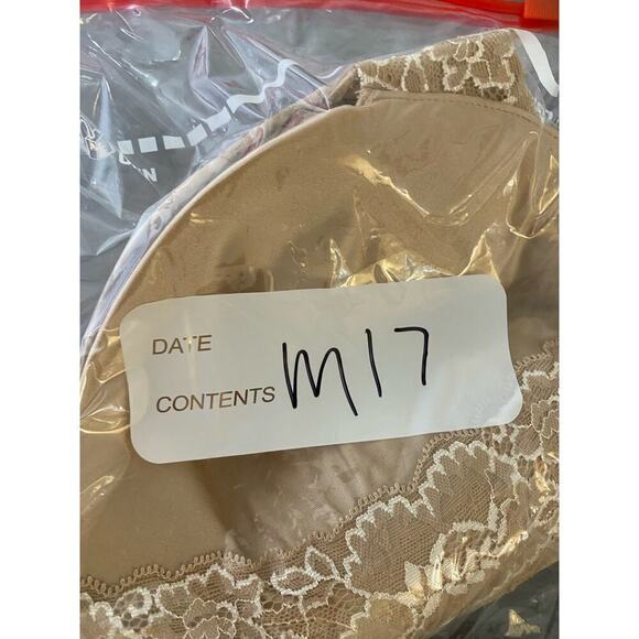 Soma womens Full coverage nude lace bra bow adjustable full support 38DDD - Picture 8 of 8